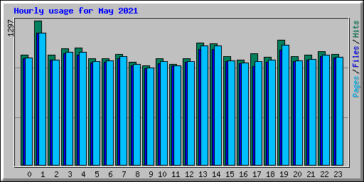 Hourly usage for May 2021