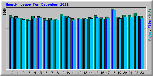 Hourly usage for December 2021