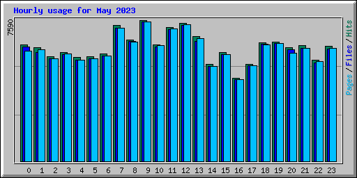 Hourly usage for May 2023