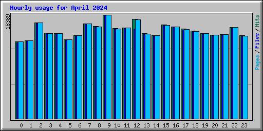 Hourly usage for April 2024