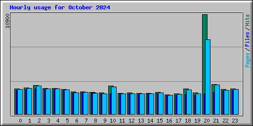 Hourly usage for October 2024